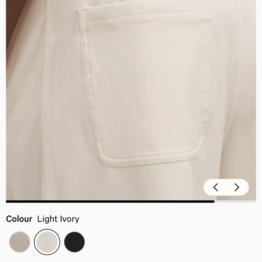 Lululemon Swift Relaxed Shorts 9” with zipper Pickets Cream - Picture 6 of 10